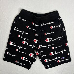 Champion Boy All Over Print Reverse Weave Shorts Medium